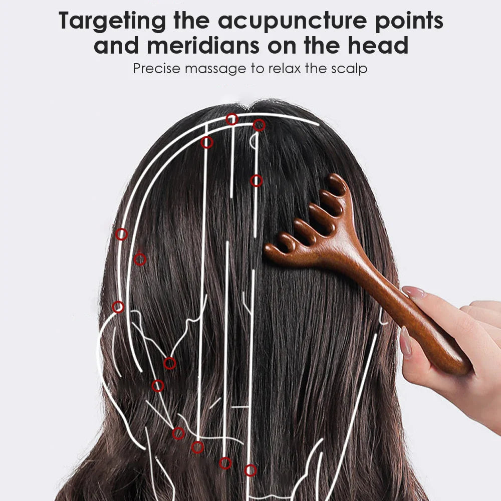 Wooden Serenity Scalp Massager