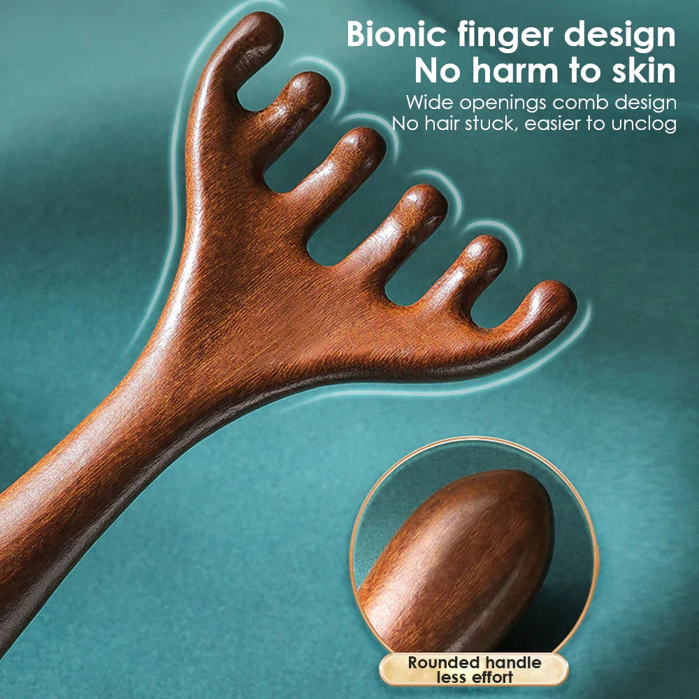 Wooden Serenity Scalp Massager